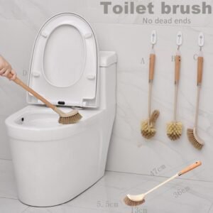 Wooden Household Handle Toilet Brush Cleaning Tools Bathroom Cleaning Brush Kitchen Floor Cleaner Brushes