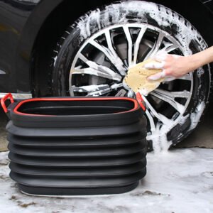 Multifunctional Retractable Car Garbage Can Dustbin Organizer Storage Fishing Bucket